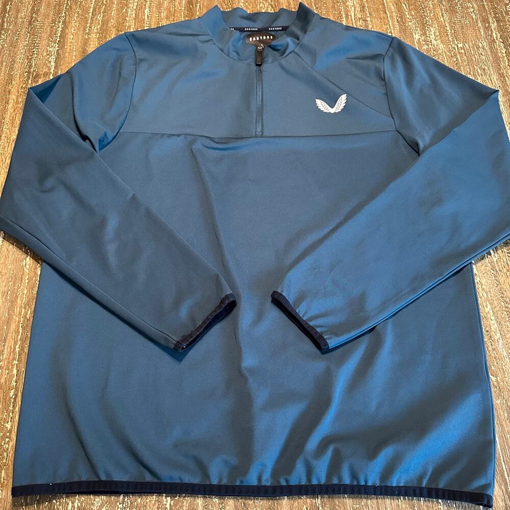 Castore Performance 1/4 Zip Pullover Jacket Blue Men’s Size XL